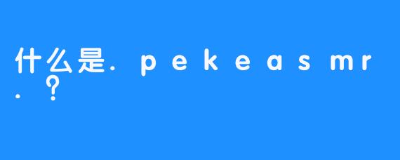 什么是.pekeasmr.？