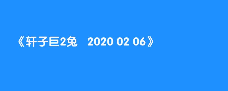 轩子巨2兔   2020 02 06